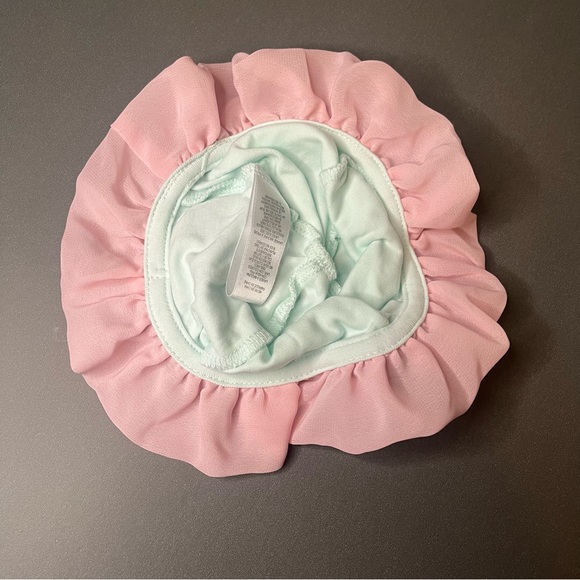 Little Me 6 Months Baby Girls Bunny Romper Hat Matching Set Easter Outfit Ruffle - Picture 9 of 13